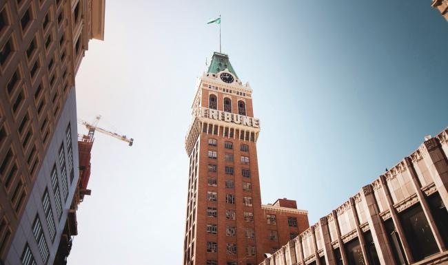 tall city buildings against the sky